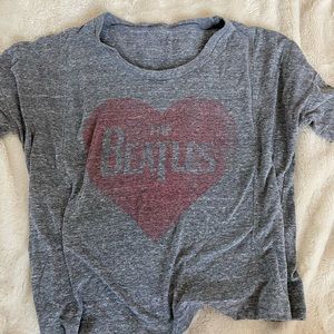 The Beatles flowy crop